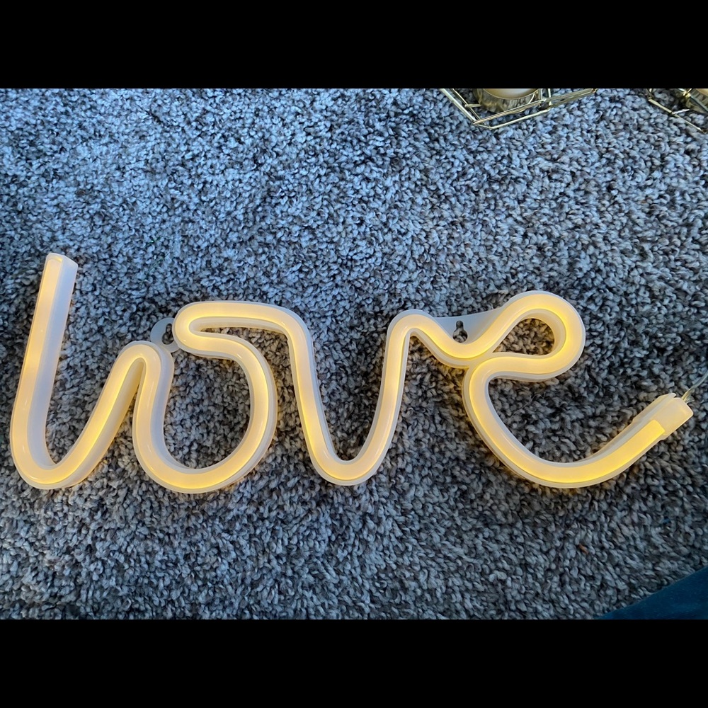 Love led sign